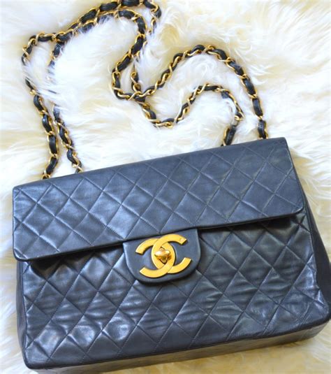 vintage chanel maxi flap.